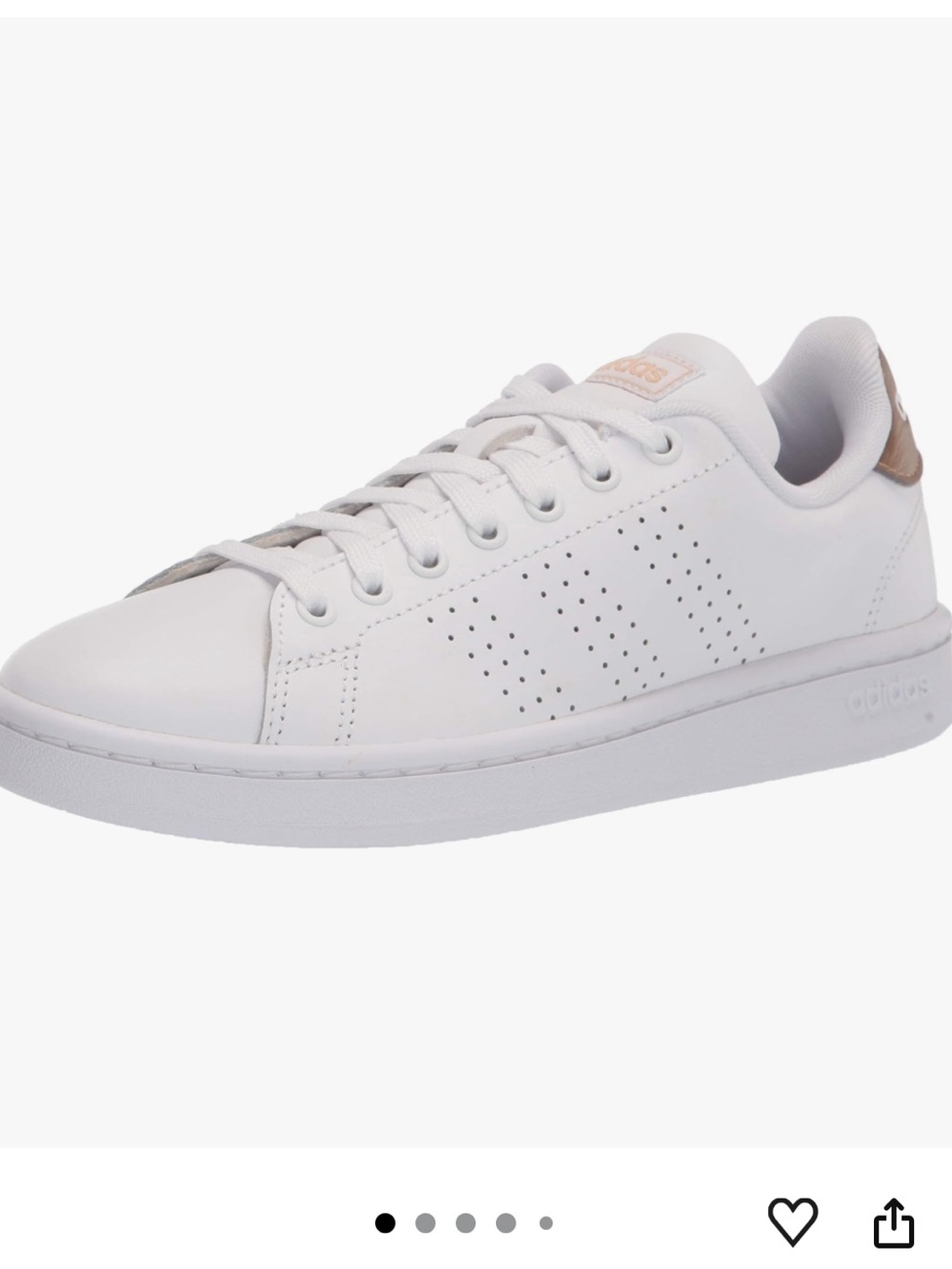 adidas Advantage White Lace-Up Women’s Sneakers